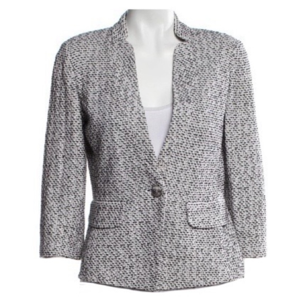 ST. JOHN 🤍 Wool Pattern Blazer